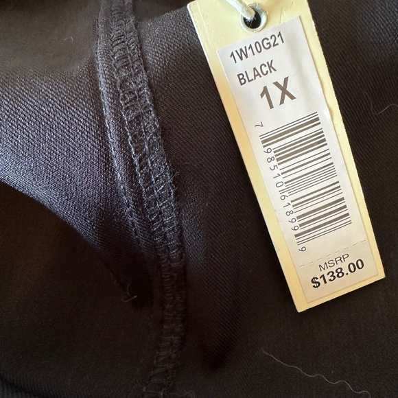 *MAX STUDIO* Plus Black Long Sleeve Open-Front Sweater Jacket Size 1X NWT - Picture 8 of 9